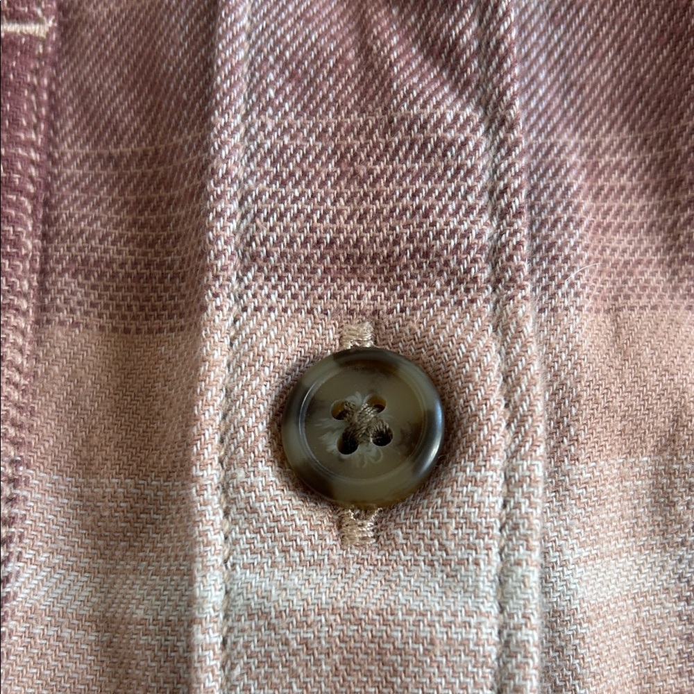 Carhartt Peaches and Cream Plaid flannel Shirt - Picture 4 of 5